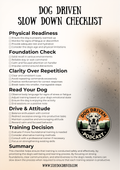 Slow Down Checklist
